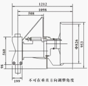 QJB型潛水攪拌機的安裝尺寸圖